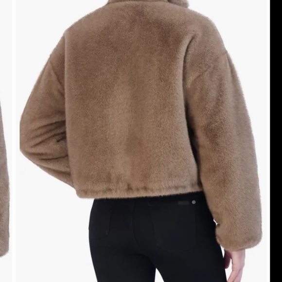 Rebecca Minkoff Cropped Faux Fur Coat - Picture 4 of 8